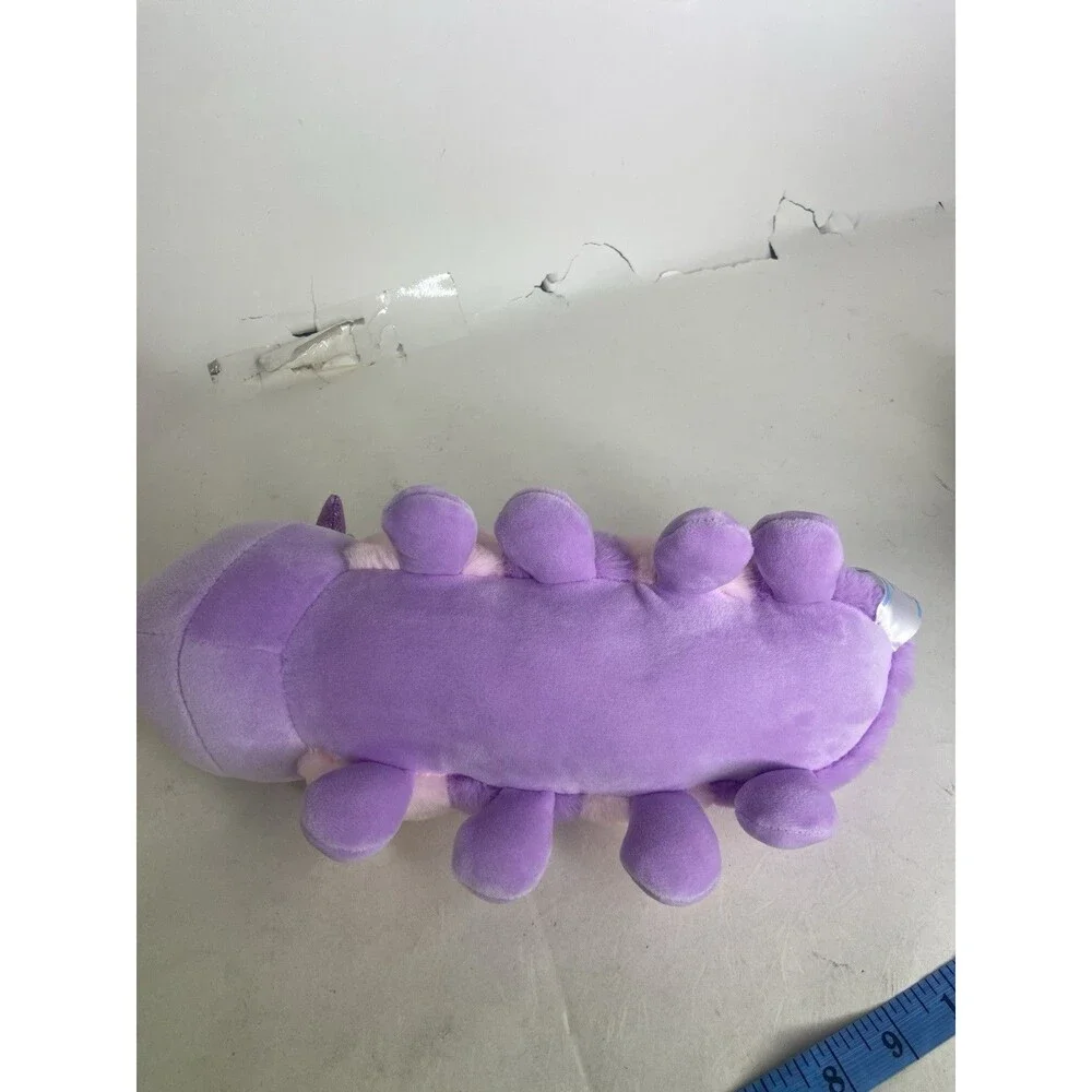 Fengtuo Caterpillar Plush Stuffed Animal Toy Love Bug Purple Pink Hearts